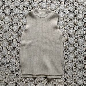 Longline sweater vest